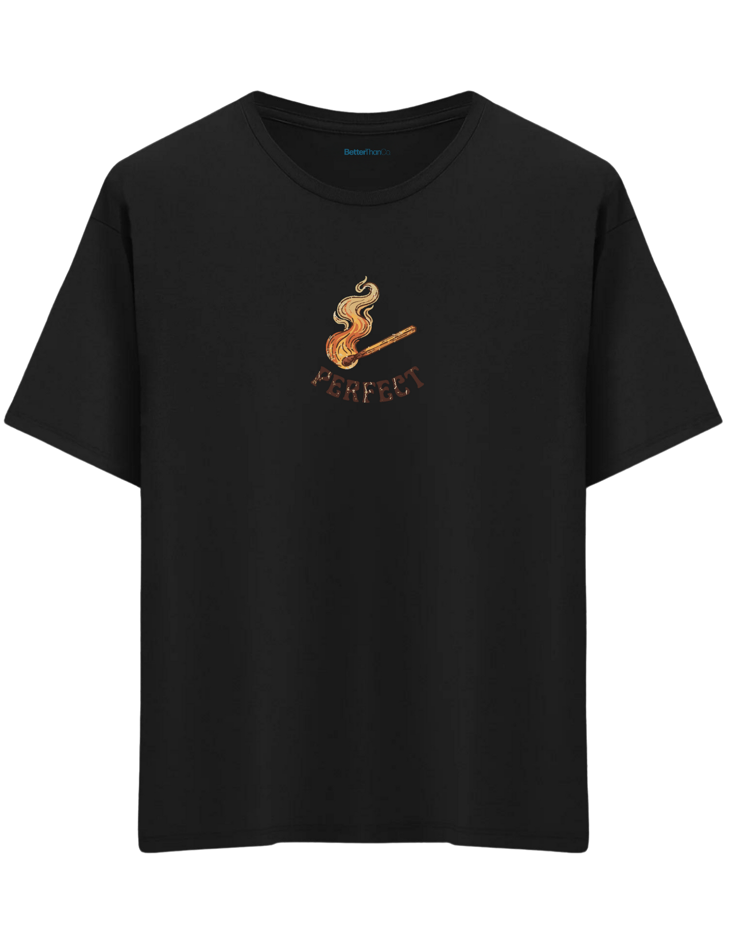 Perfect! Baskılı Bisiklet Yaka Oversize T-shirt