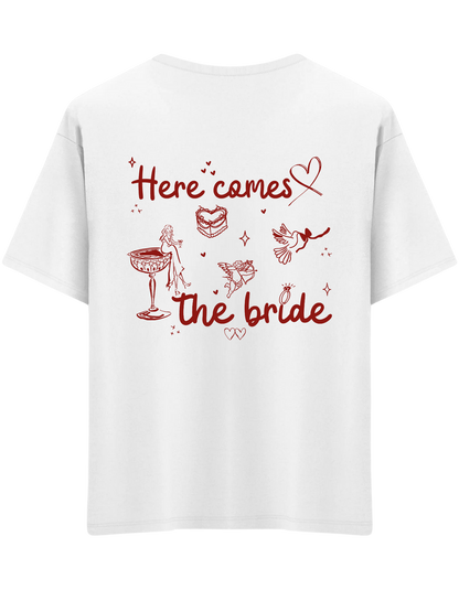The Bride Baskılı Bisiklet Yaka Oversize T-shirt