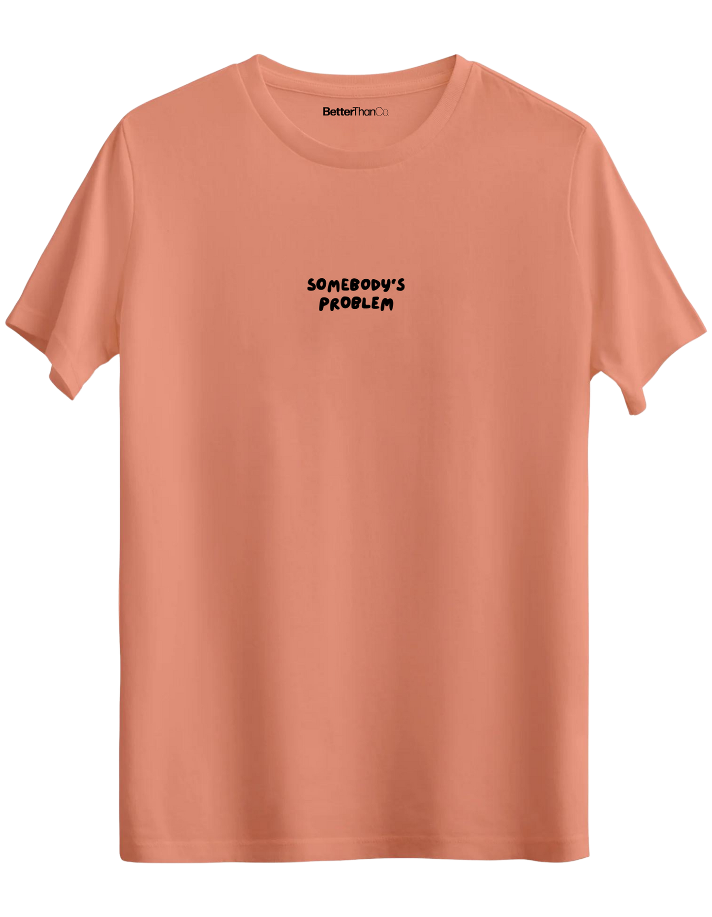 Somebody's Problem Baskılı Bisiklet Yaka Regular T-shirt