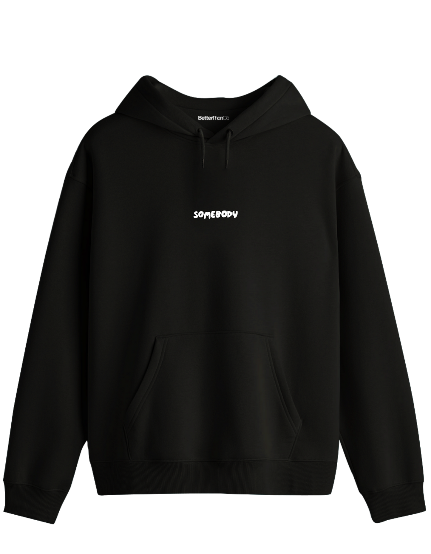 Somebody Baskılı Unisex Kapüşonlu Yaka Hoodie