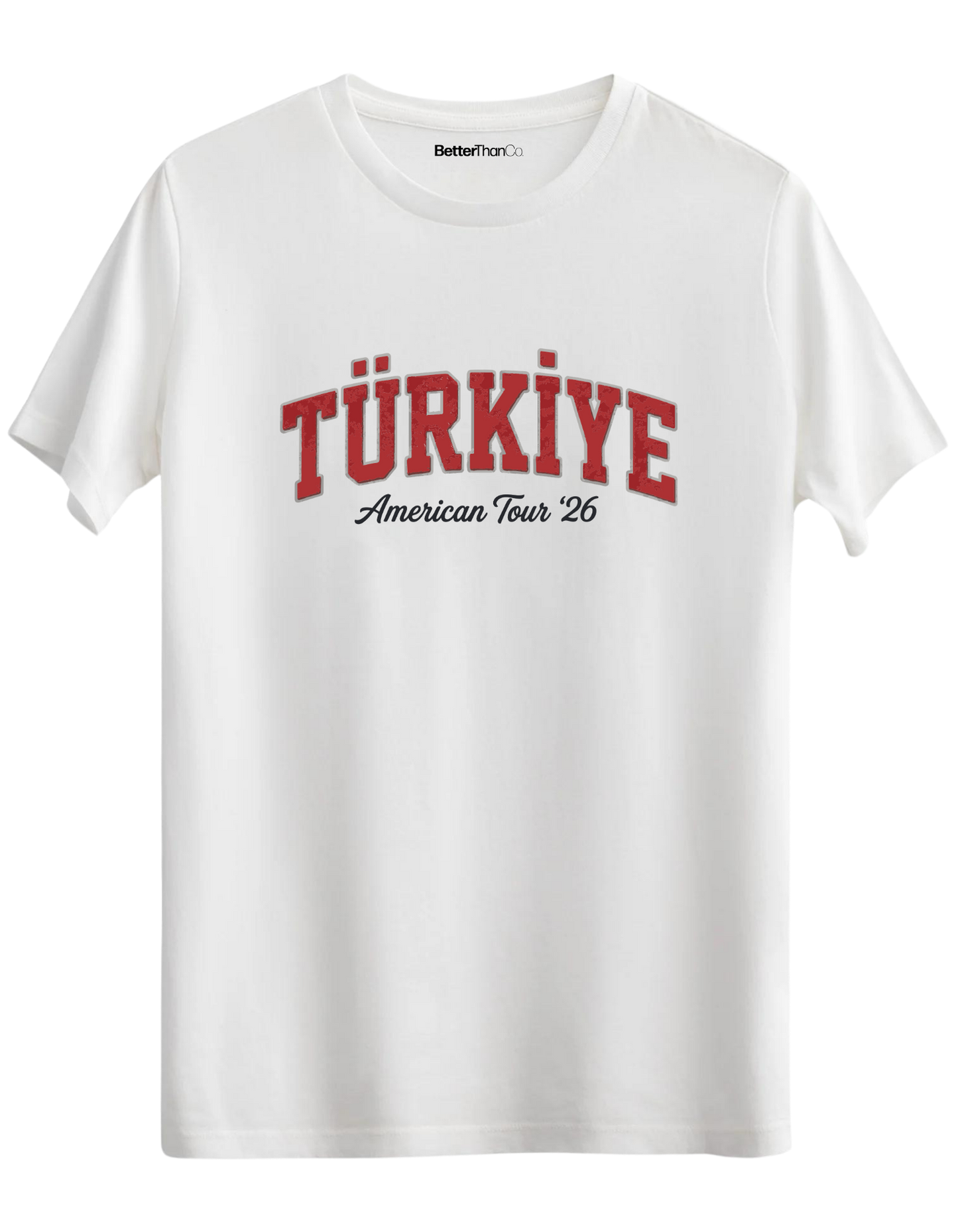 Türkiye Baskılı Bisiklet Yaka Regular T-shirt