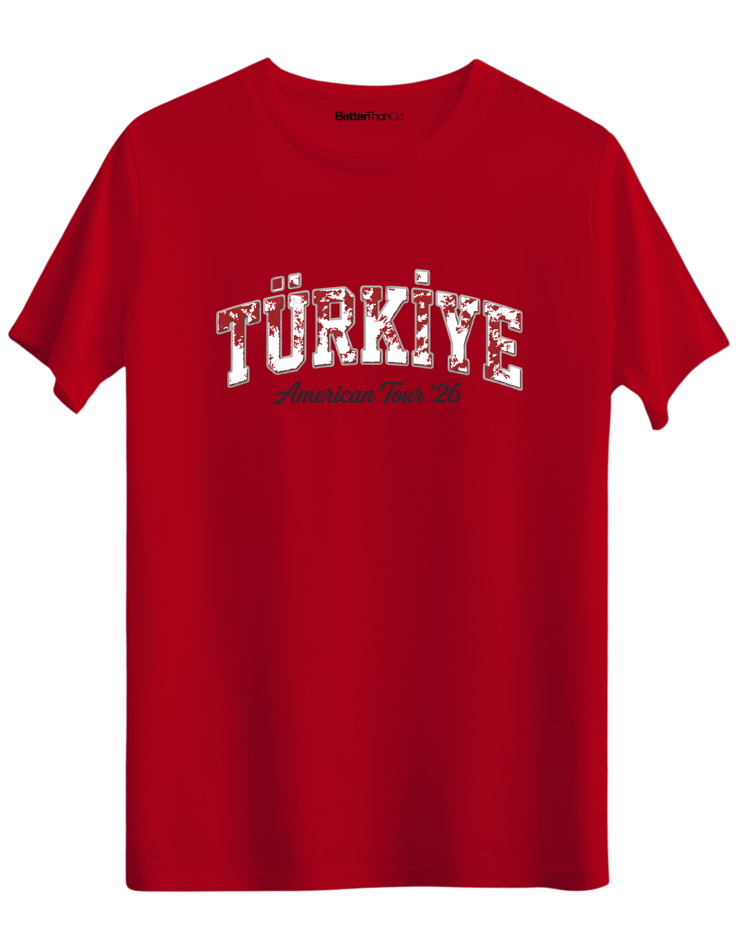 Türkiye Baskılı Bisiklet Yaka Regular T-shirt