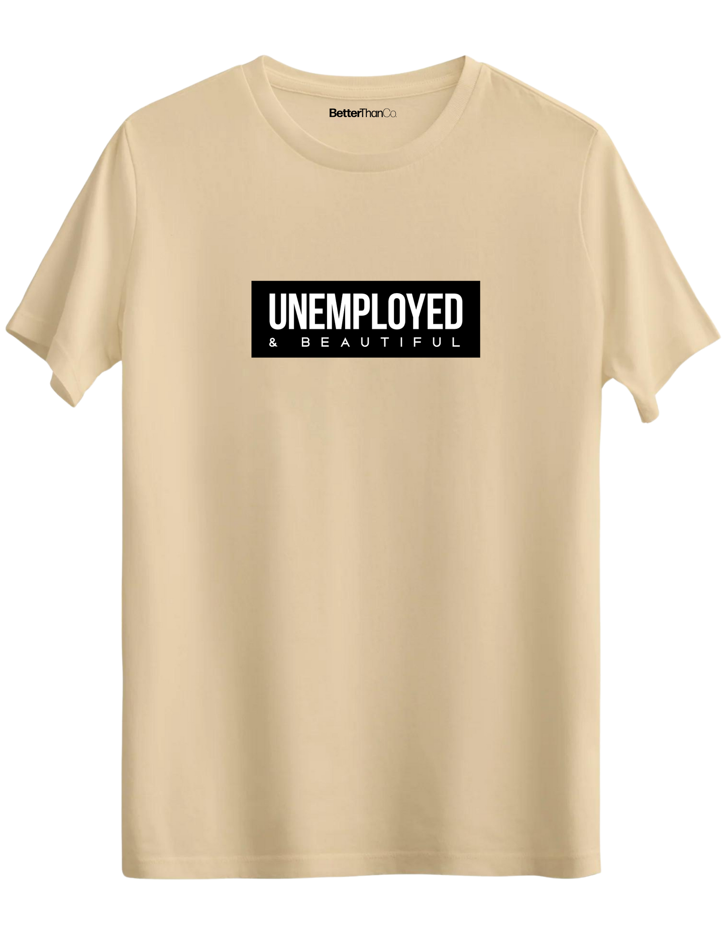 Unemployed Baskılı Bisiklet Yaka Regular T-shirt