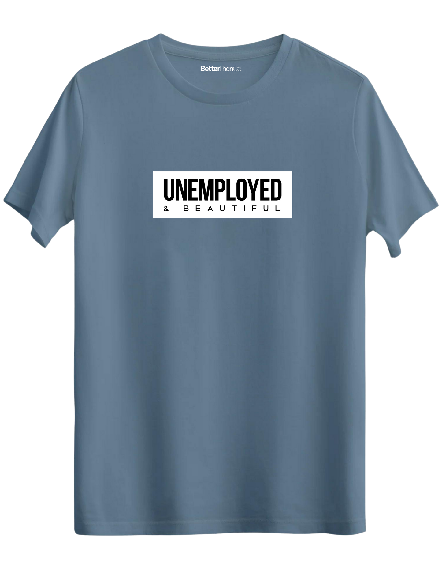 Unemployed Baskılı Bisiklet Yaka Regular T-shirt