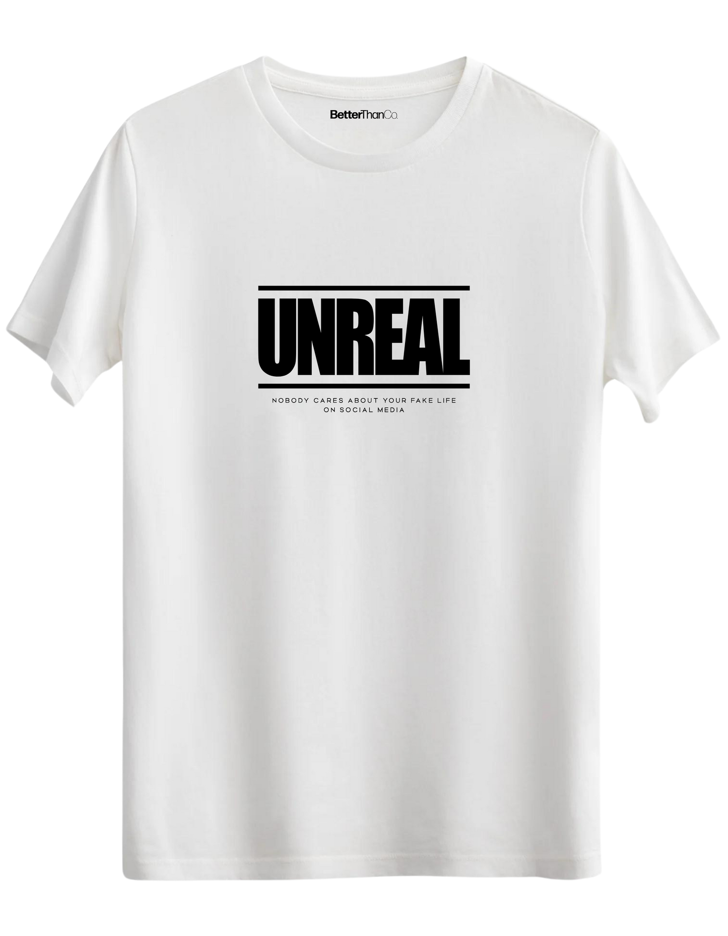 Unreal Baskılı Bisiklet Yaka Regular T-shirt