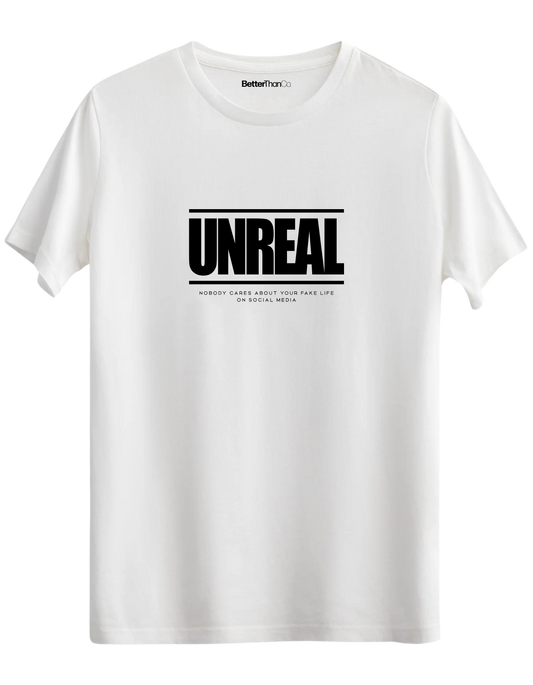Unreal Baskılı Bisiklet Yaka Regular T-shirt