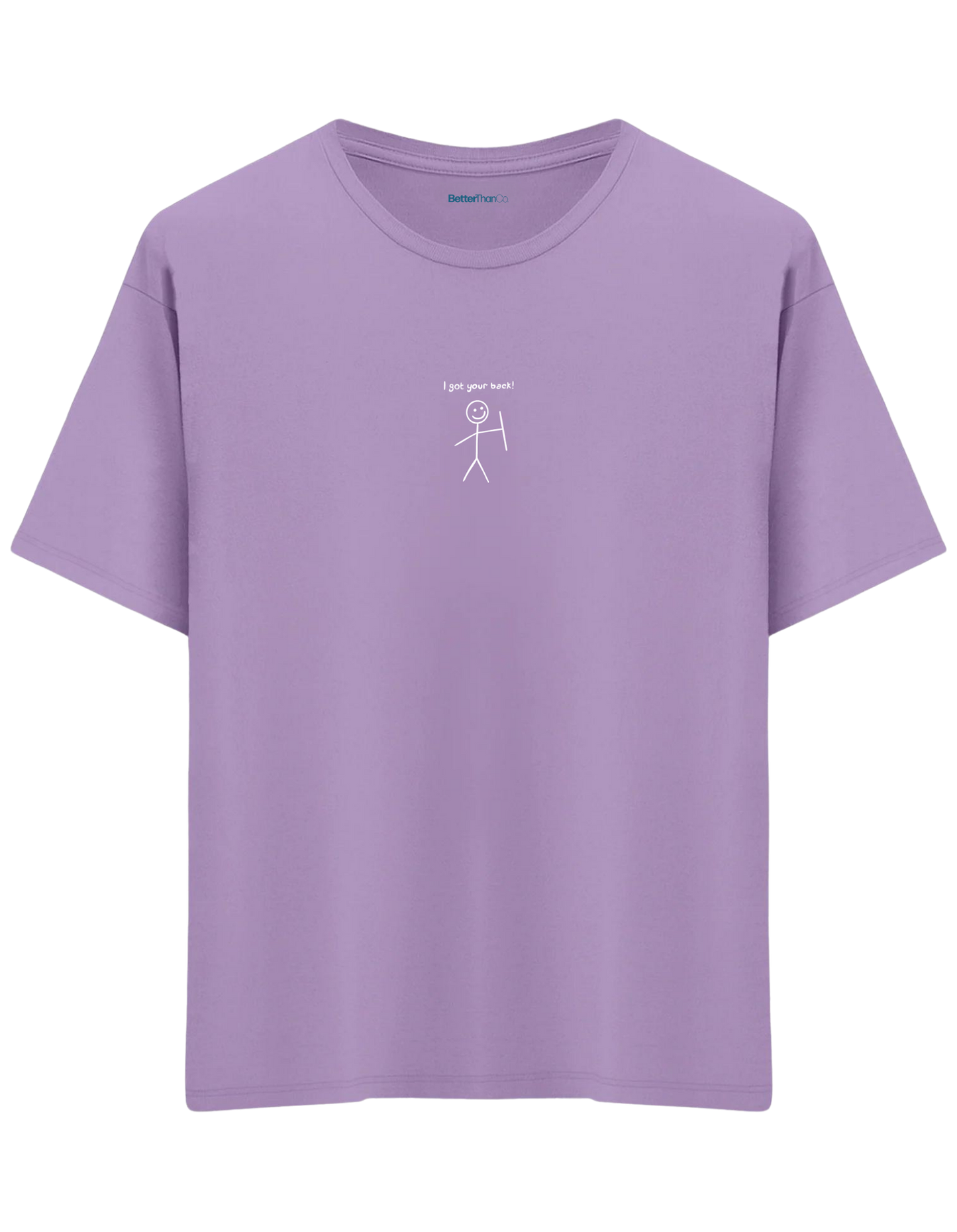 Your Back! Baskılı Bisiklet Yaka Oversize T-shirt