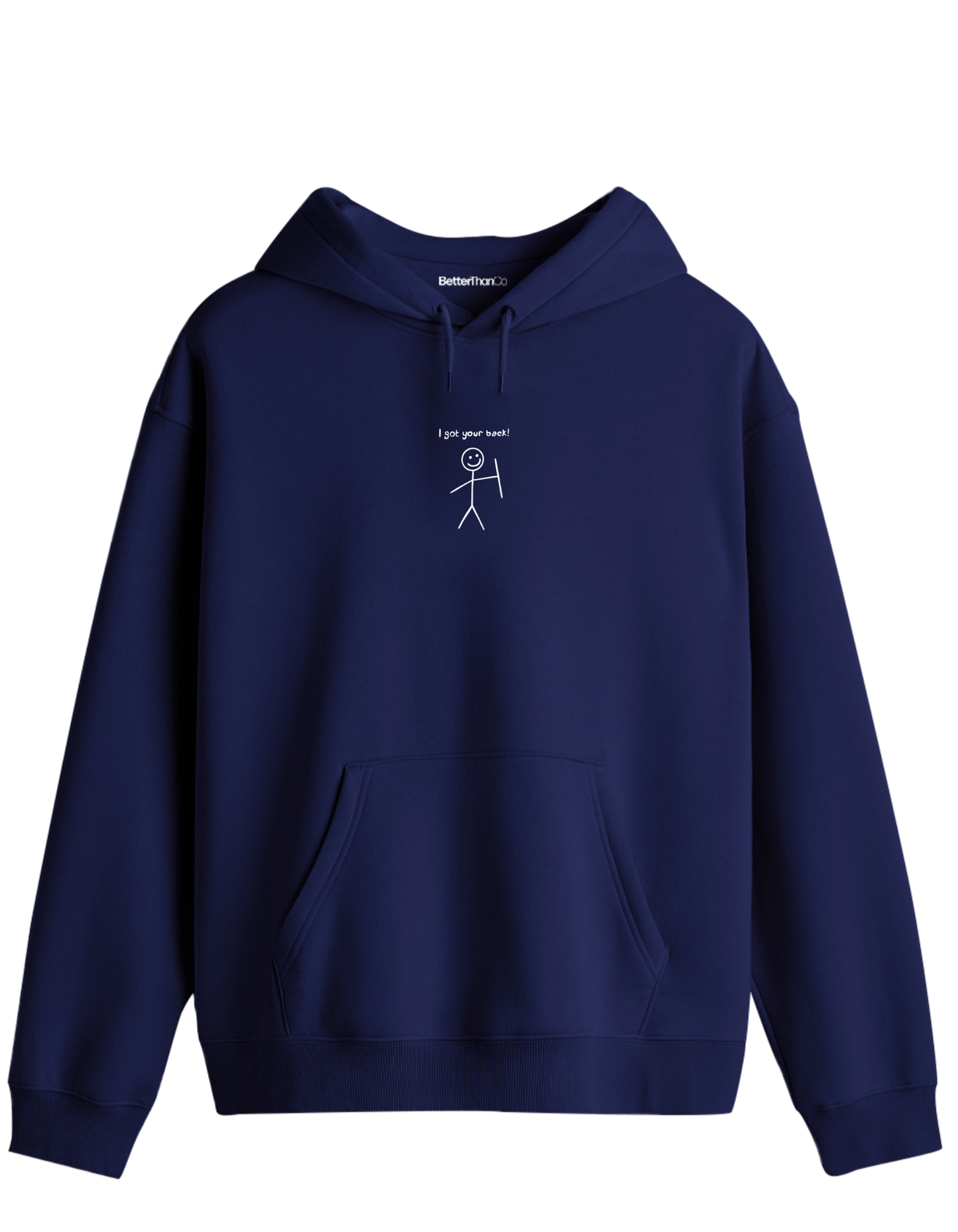 Your Back! Baskılı Unisex Kapüşonlu Yaka Hoodie