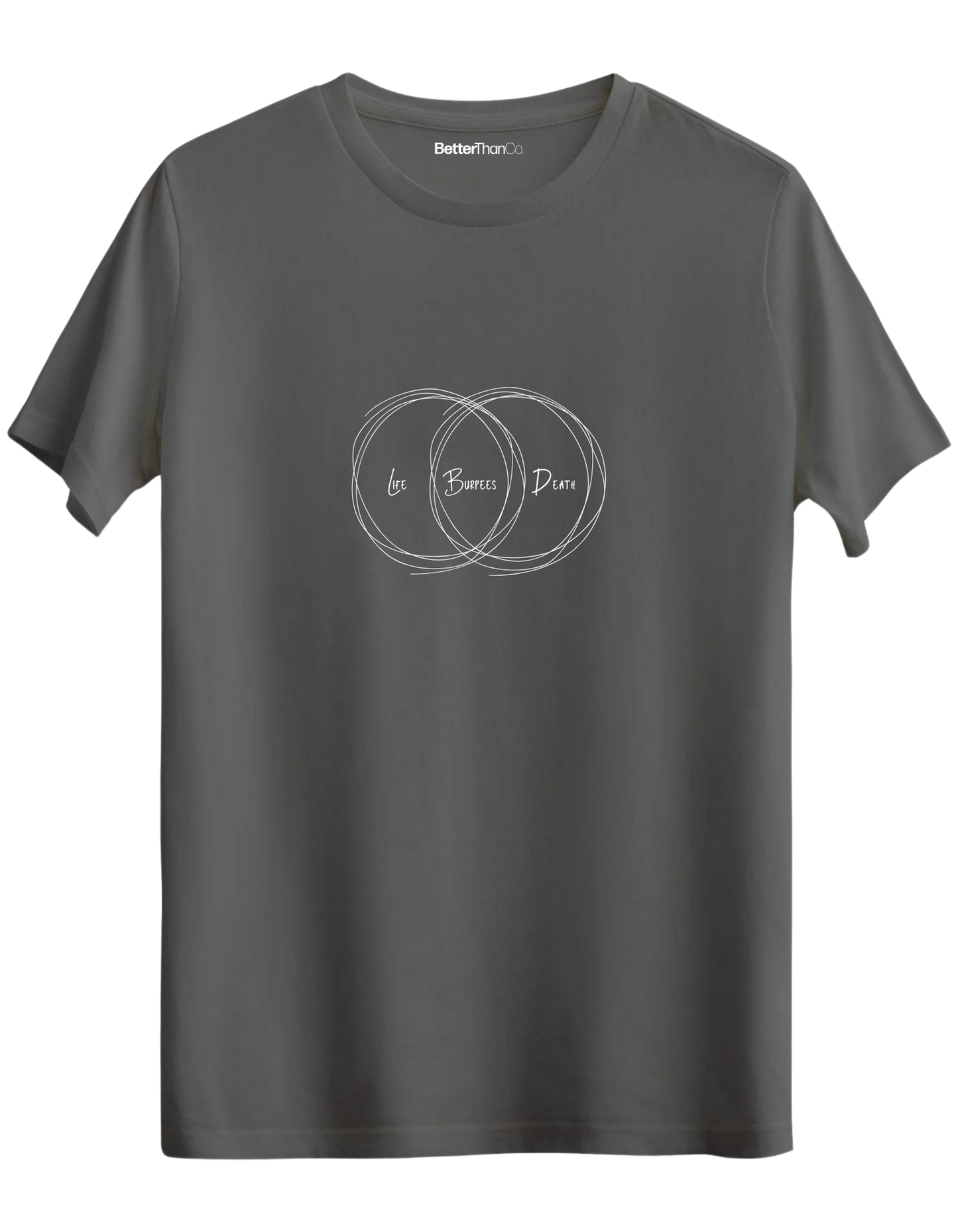 Burpees Baskılı Bisiklet Yaka Regular T-shirt