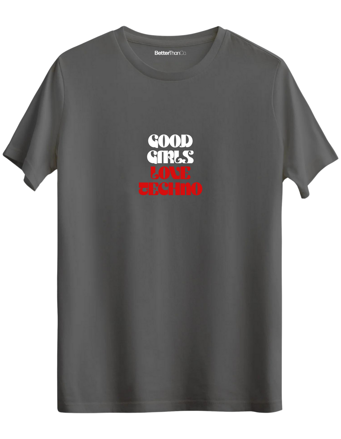 Techno Baskılı Bisiklet Yaka Regular T-shirt