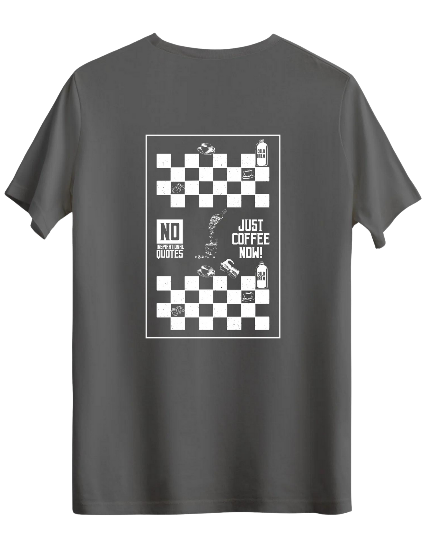 Just Coffee Baskılı Bisiklet Yaka Regular T-shirt