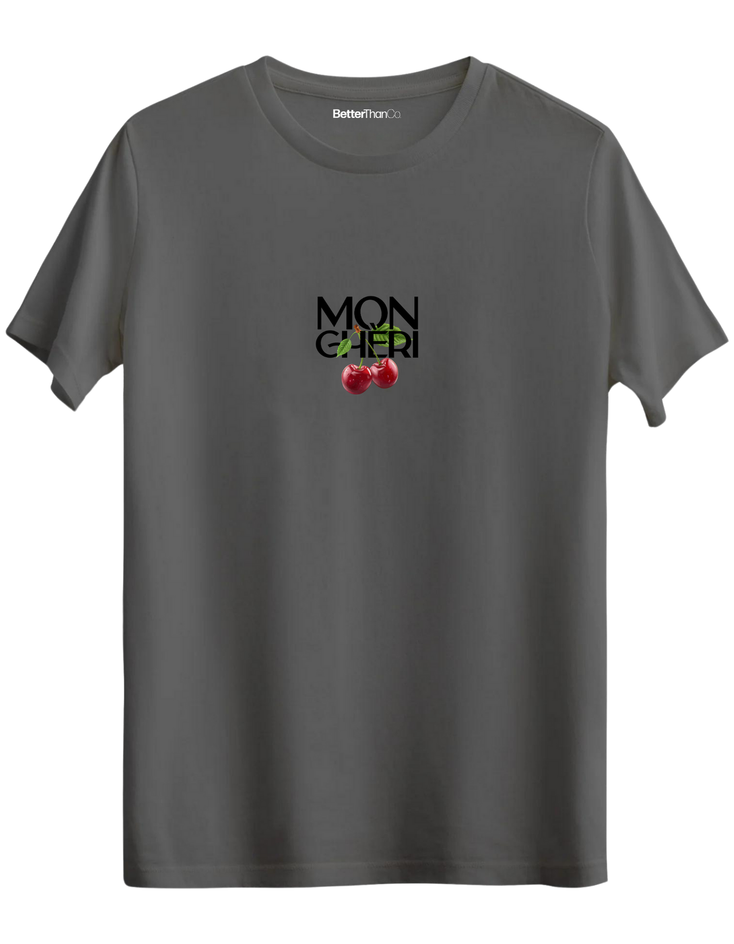 Monchéri Baskılı Bisiklet Yaka Regular T-shirt