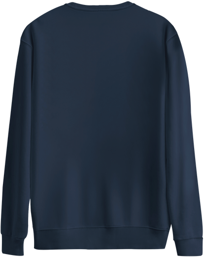 Basic Bisiklet Yaka Oversize Sweatshirt