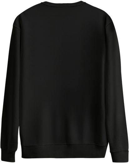 Basic Bisiklet Yaka Oversize Sweatshirt