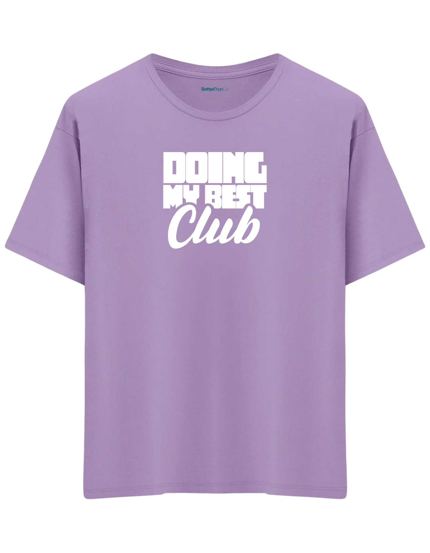 Best Club Baskılı Bisiklet Yaka Oversize T-shirt