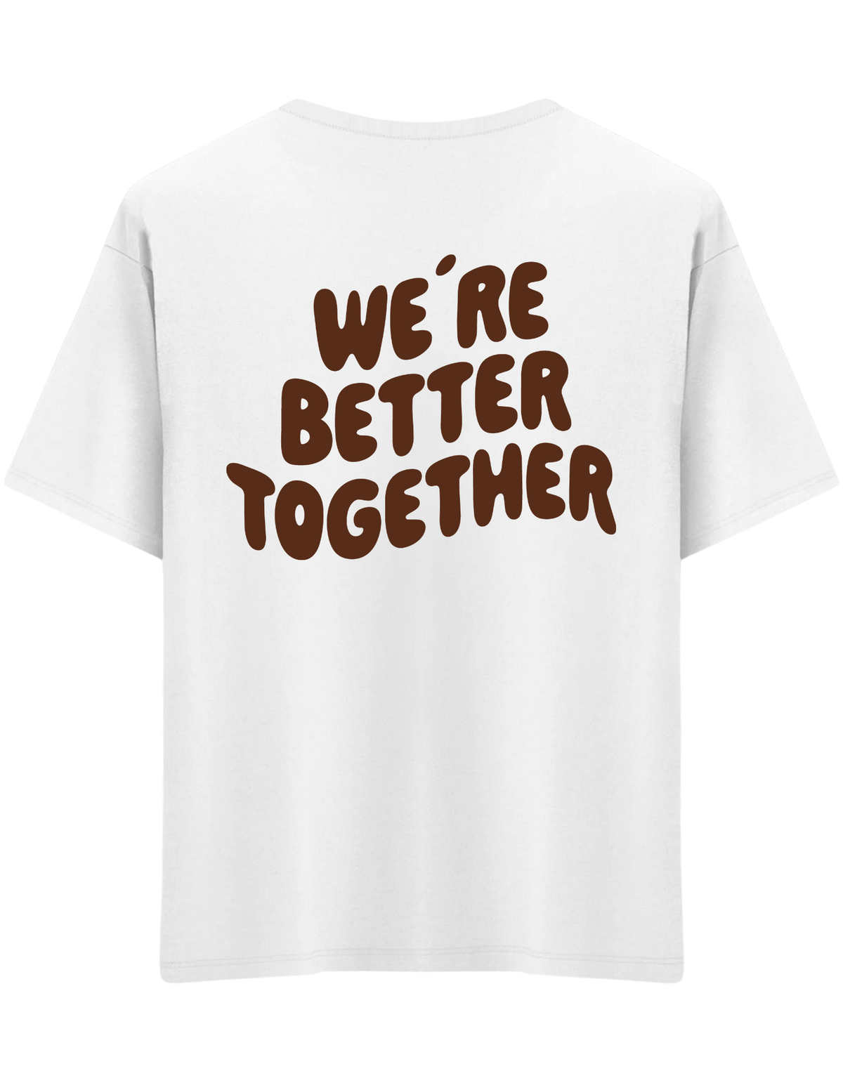 Better Together Baskılı Bisiklet Yaka Oversize T-shirt