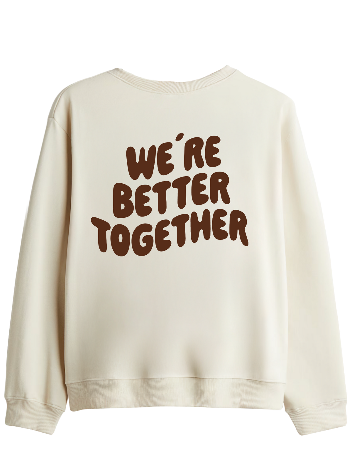 Better Together Baskılı Bisiklet Yaka Sweatshirt