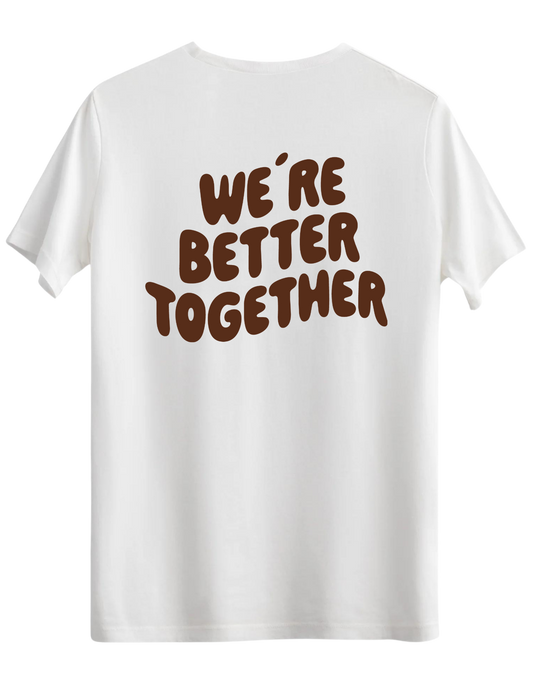 Better Together Baskılı Bisiklet Yaka Regular T-shirt