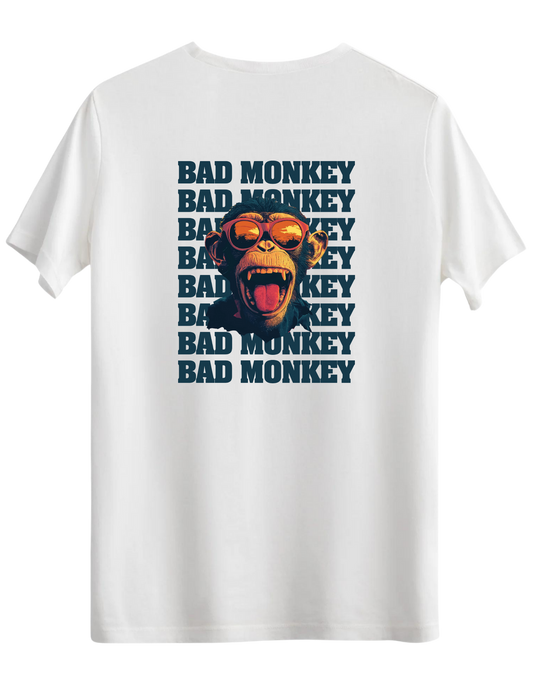 Bad Monkey Baskılı Bisiklet Yaka Regular T-shirt