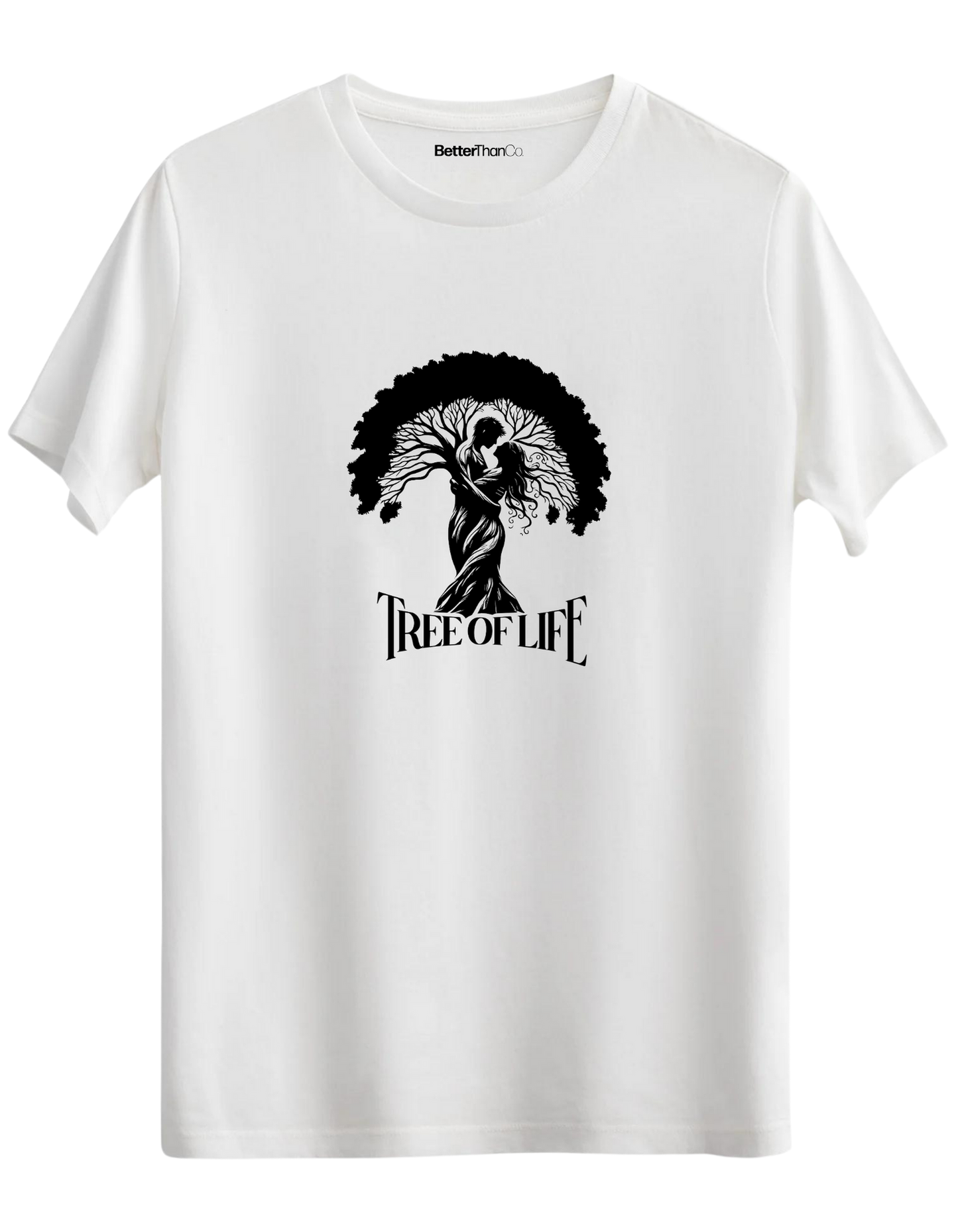 Tree Of Life Baskılı Bisiklet Yaka Regular T-shirt