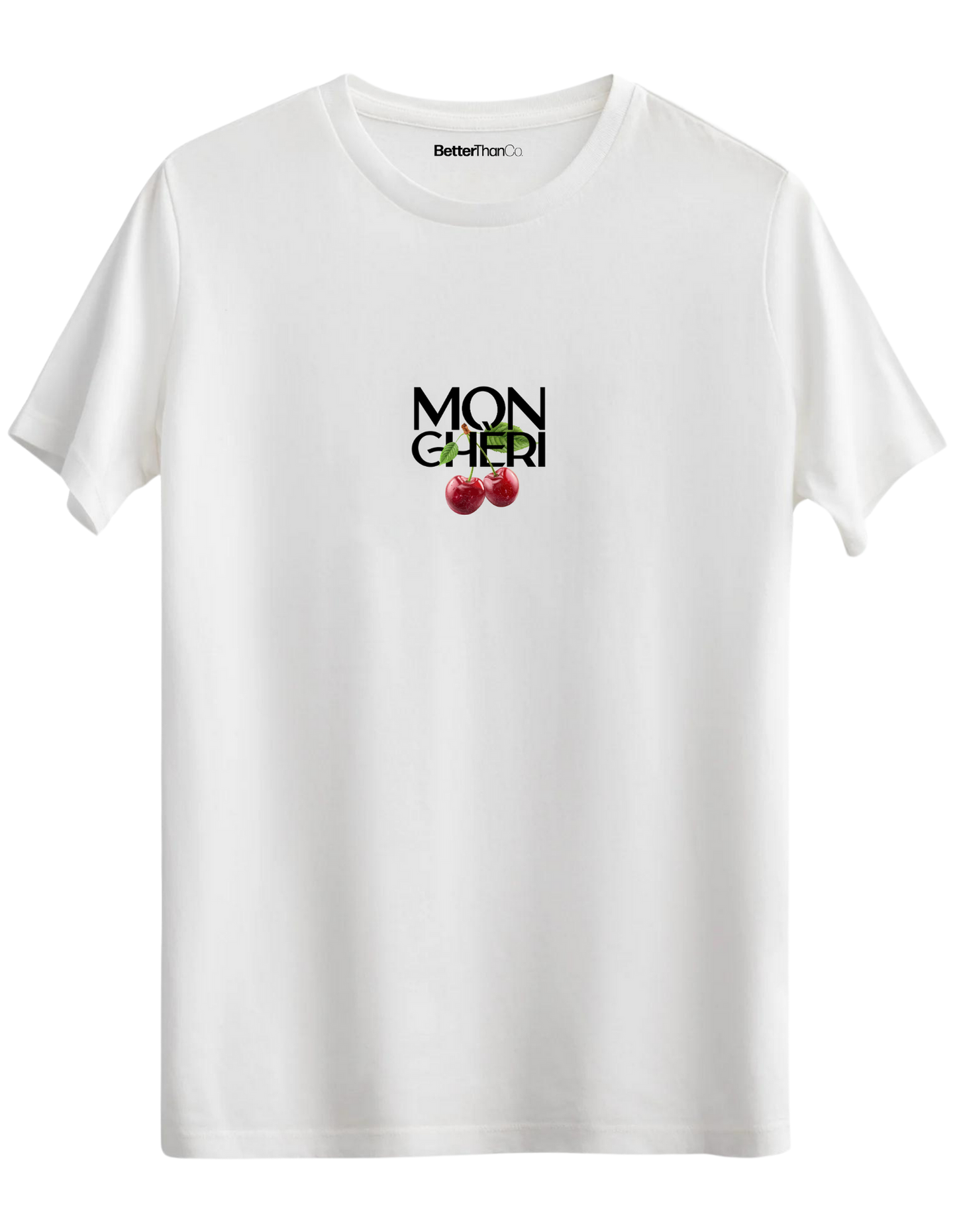 Monchéri Baskılı Bisiklet Yaka Regular T-shirt