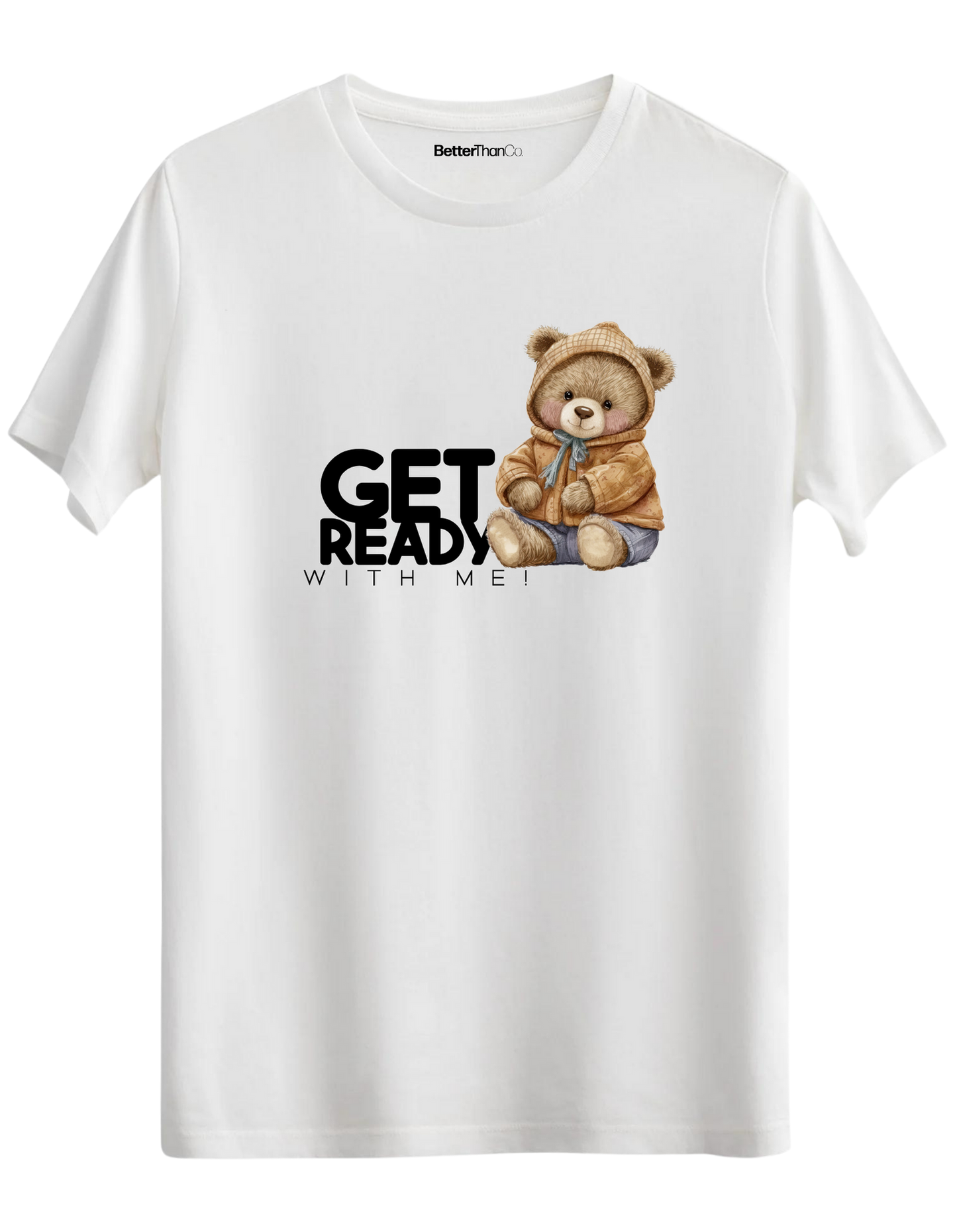 Get Ready Baskılı Bisiklet Yaka Regular T-shirt