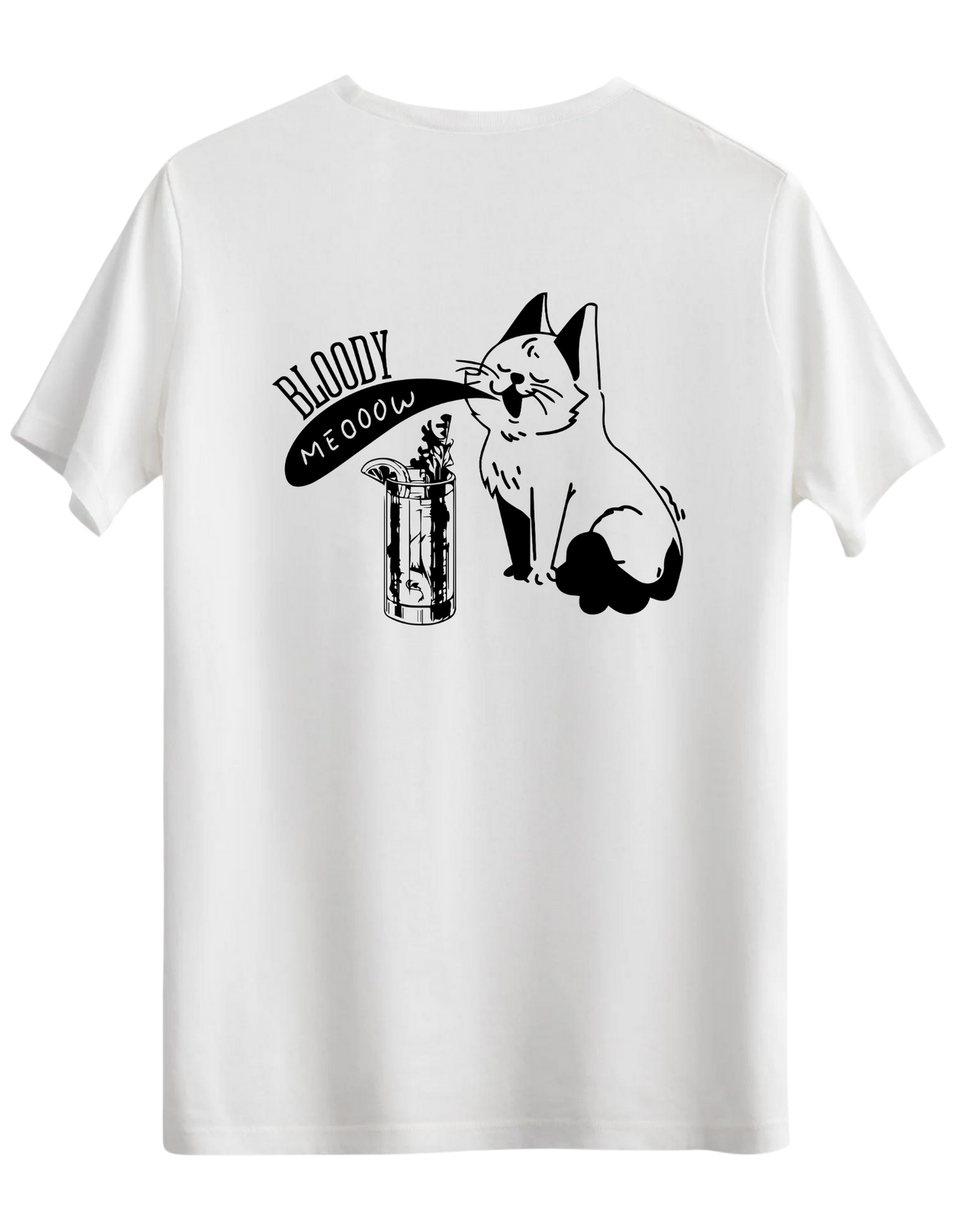 Bloody Meow Baskılı Bisiklet Yaka Regular T-shirt