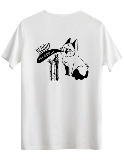 Bloody Meow Baskılı Bisiklet Yaka Regular T-shirt