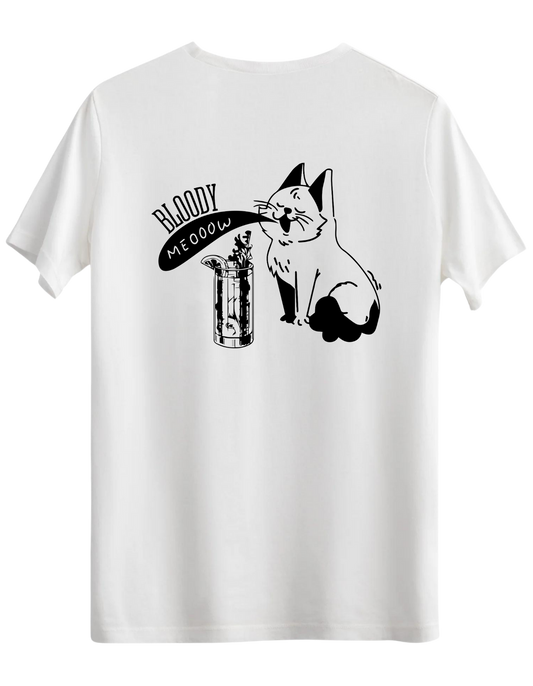 Bloody Meow Baskılı Bisiklet Yaka Regular T-shirt