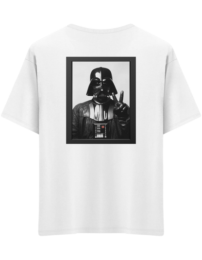 Master Of Peace Baskılı Bisiklet Yaka Oversize T-shirt
