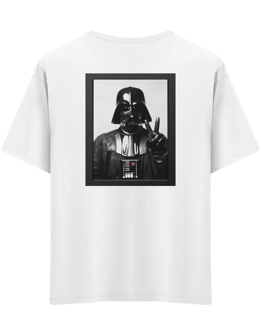 Master Of Peace Baskılı Bisiklet Yaka Oversize T-shirt