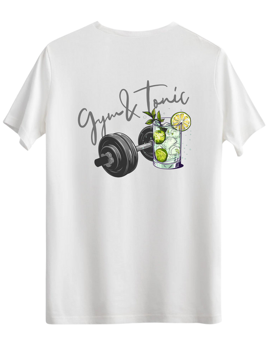 Gym Tonic Baskılı Bisiklet Yaka Regular T-shirt