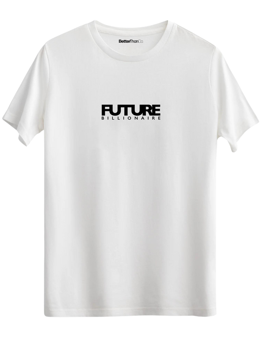 Future Billionaire Baskılı Bisiklet Yaka Regular T-shirt