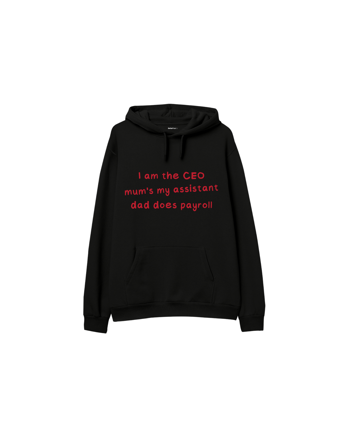 I Am The CEO Baskılı Oversize Kapüşonlu Çocuk Hoodie