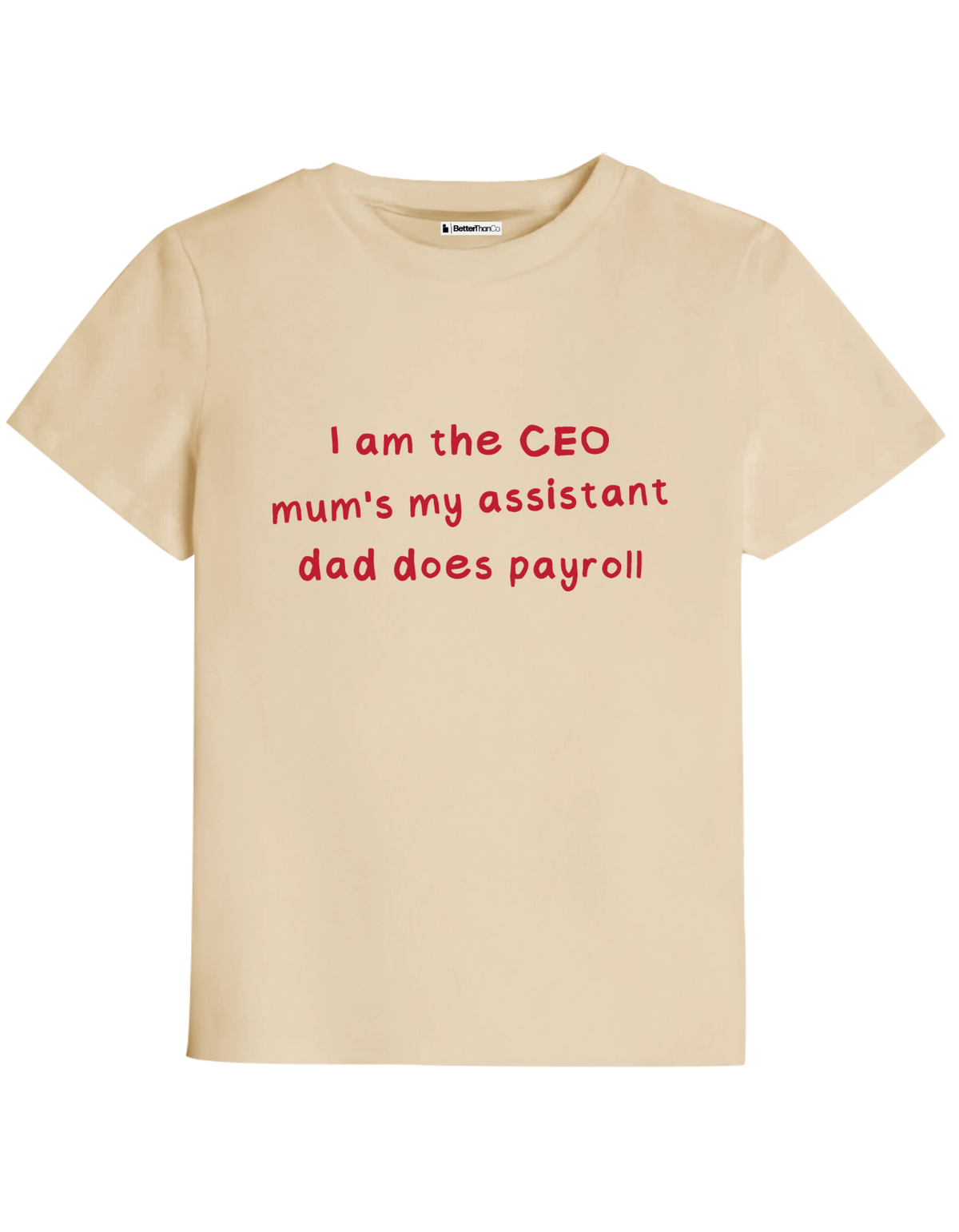 I Am The CEO Baskılı Bisiklet Yaka Çocuk t-shirt