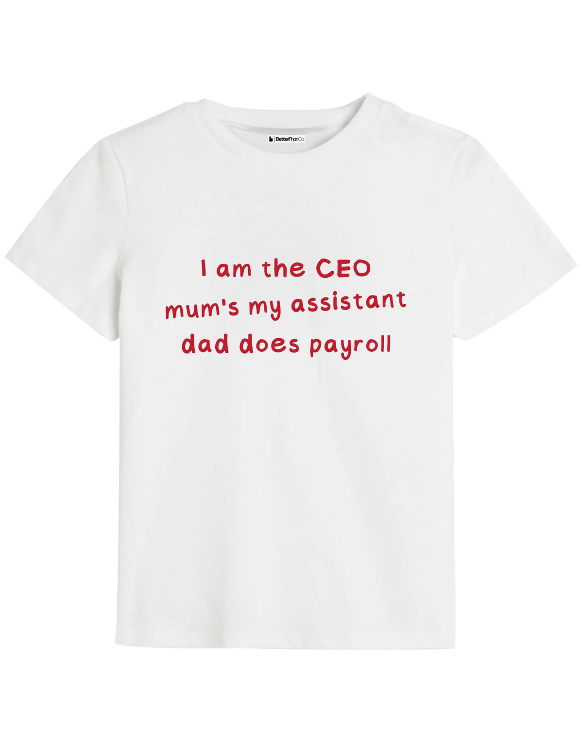 I Am The CEO Baskılı Bisiklet Yaka Çocuk t-shirt