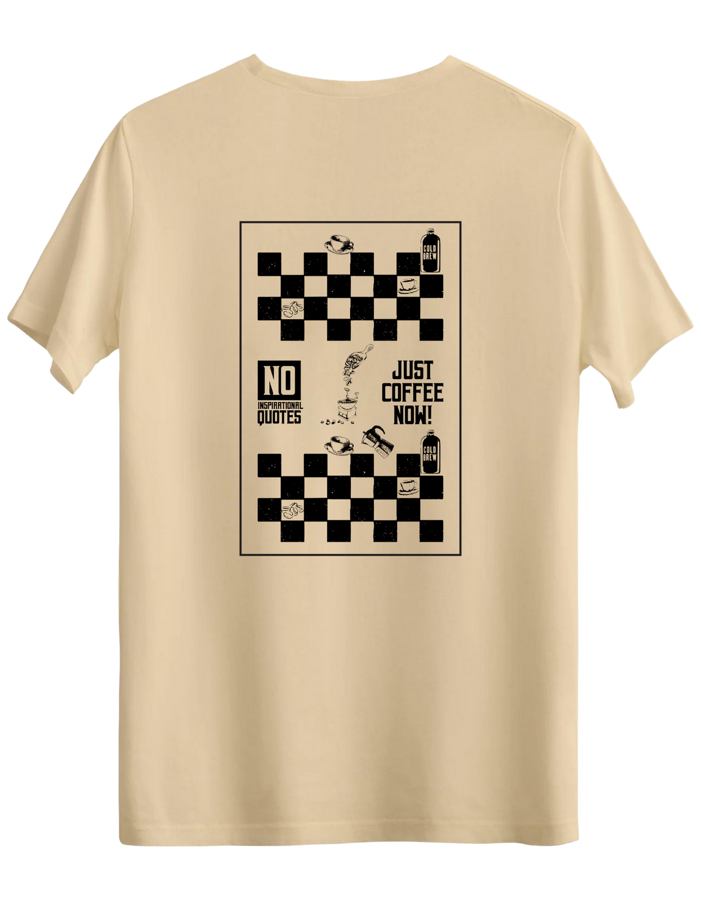 Just Coffee Baskılı Bisiklet Yaka Regular T-shirt