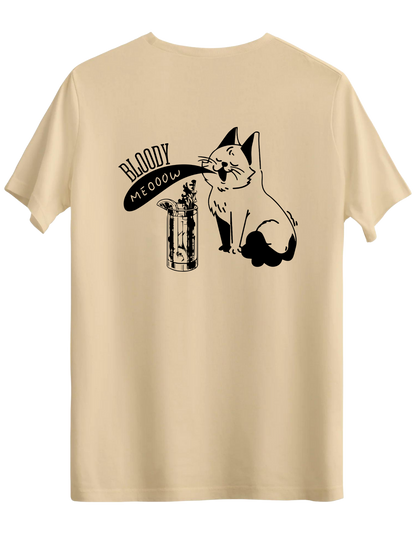 Bloody Meow Baskılı Bisiklet Yaka Regular T-shirt