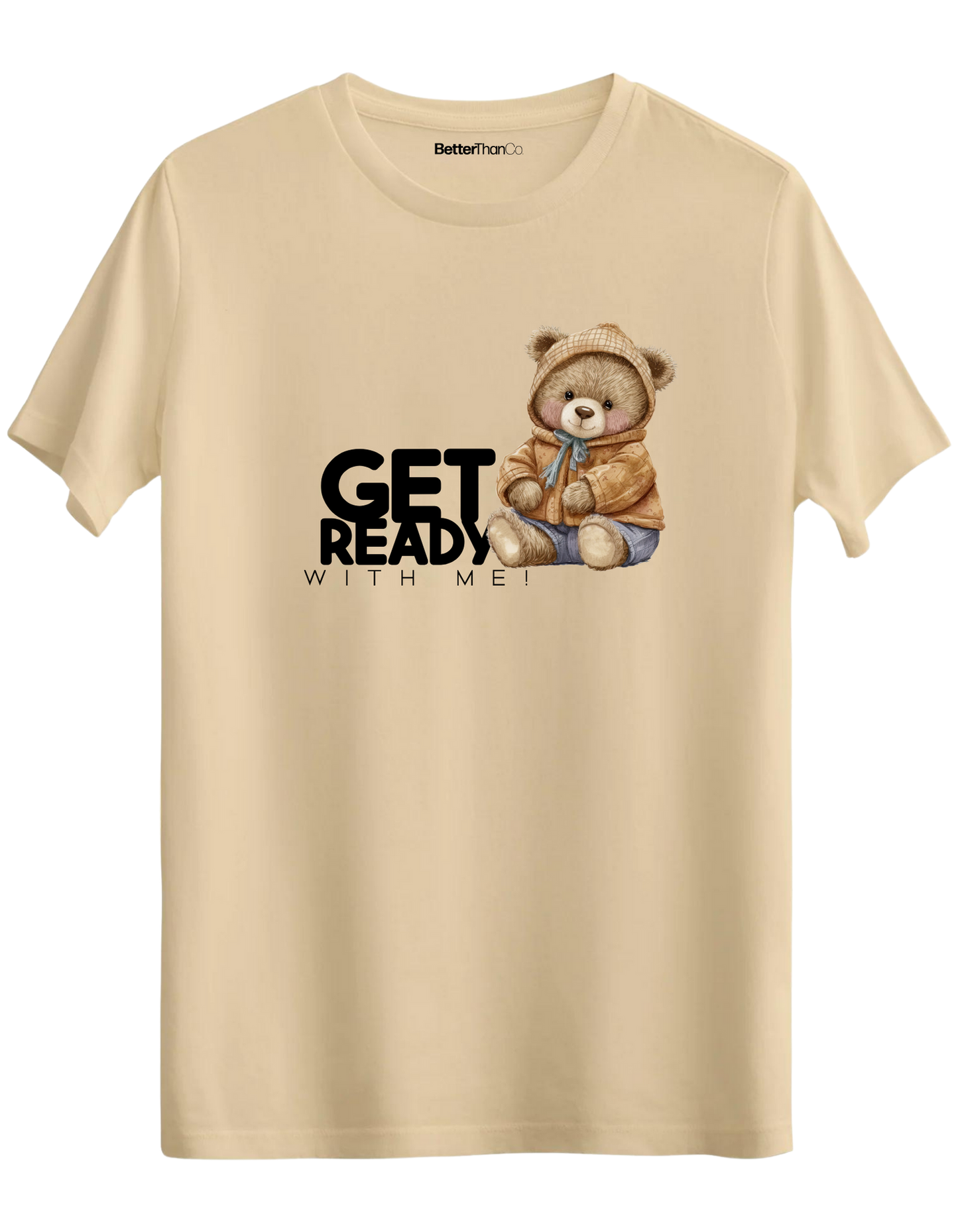 Get Ready Baskılı Bisiklet Yaka Regular T-shirt
