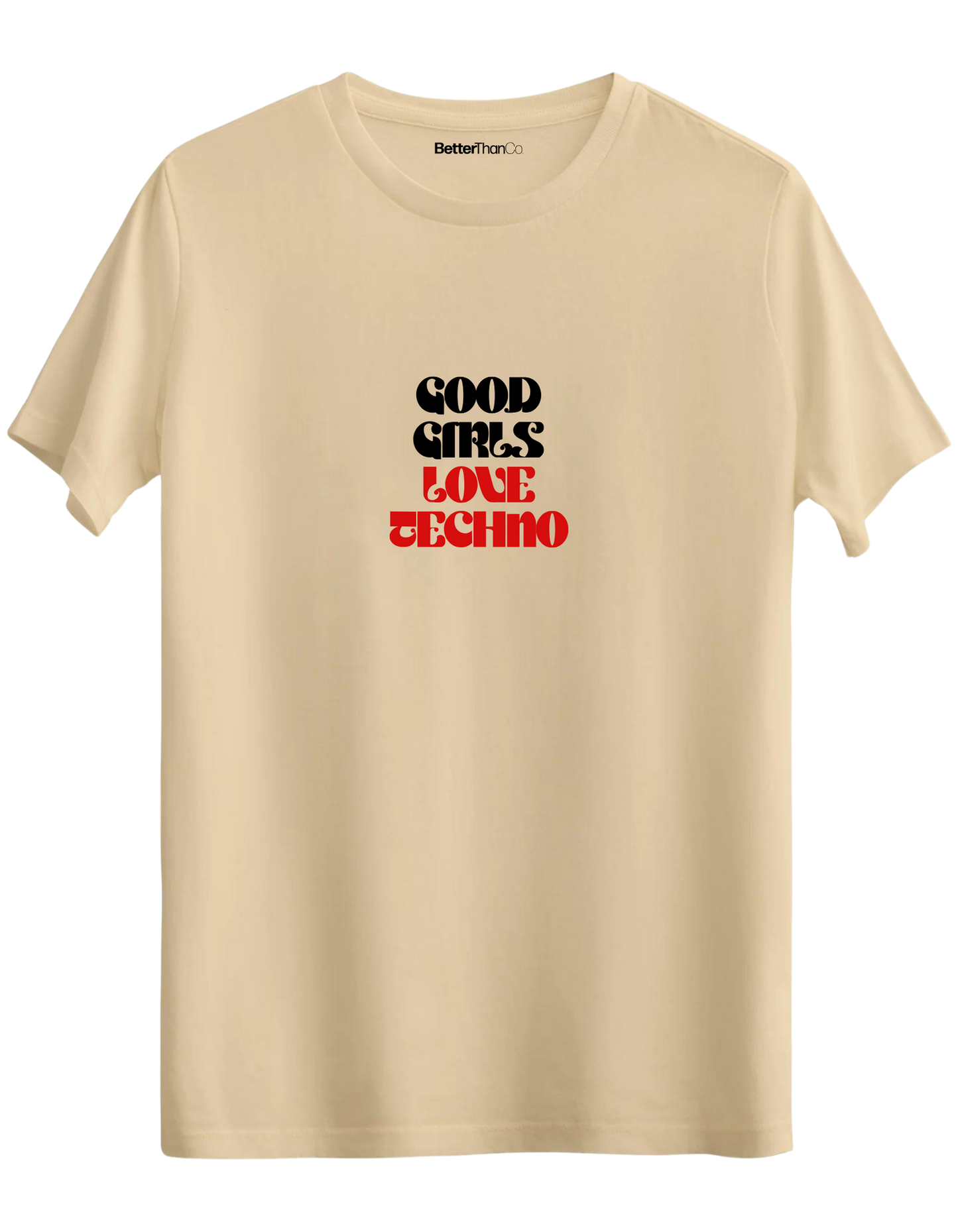 Techno Baskılı Bisiklet Yaka Regular T-shirt