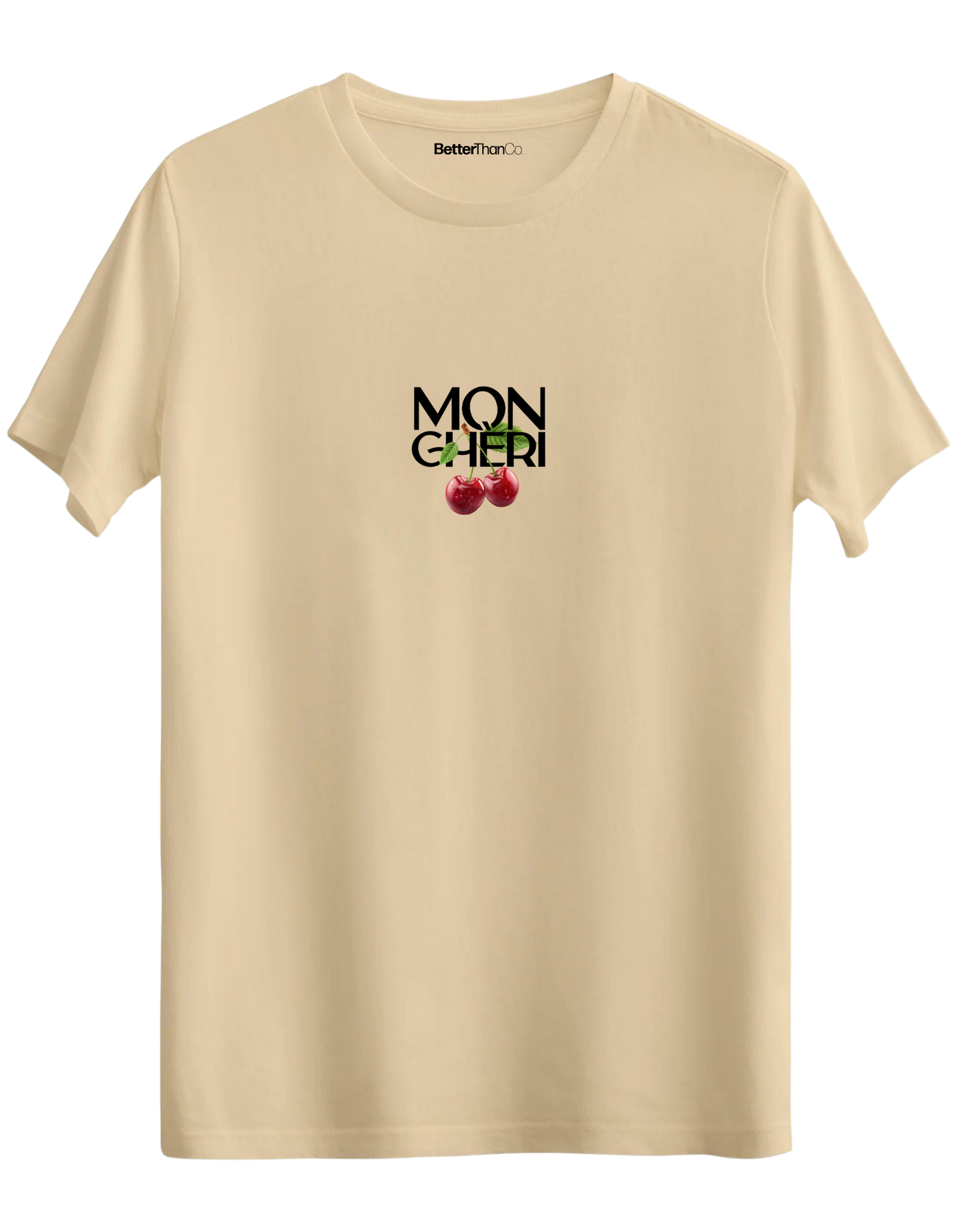 Monchéri Baskılı Bisiklet Yaka Regular T-shirt