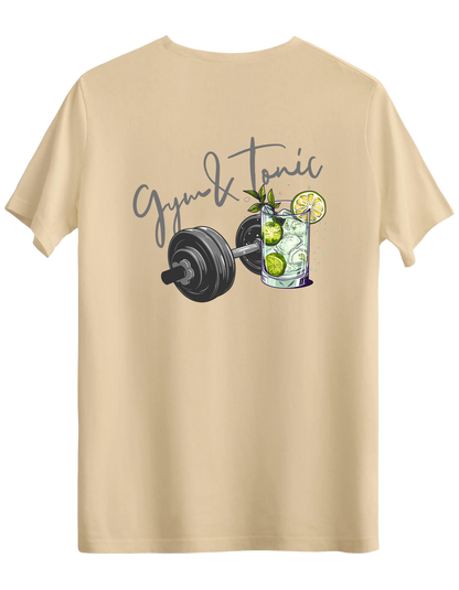 Gym Tonic Baskılı Bisiklet Yaka Regular T-shirt