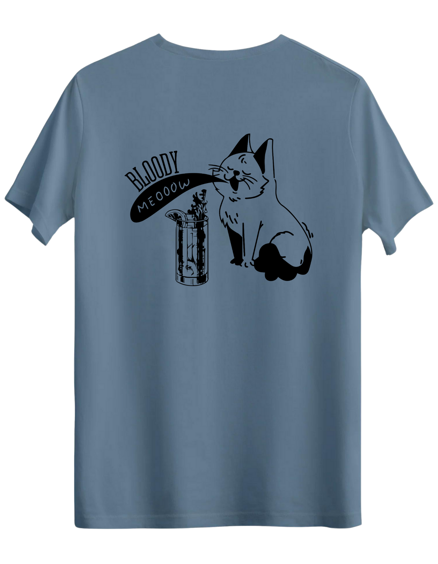 Bloody Meow Baskılı Bisiklet Yaka Regular T-shirt