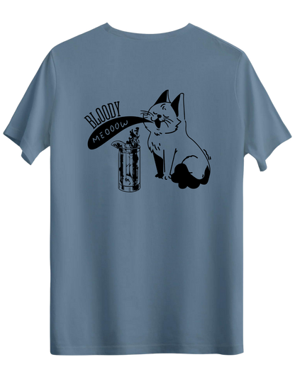 Bloody Meow Baskılı Bisiklet Yaka Regular T-shirt
