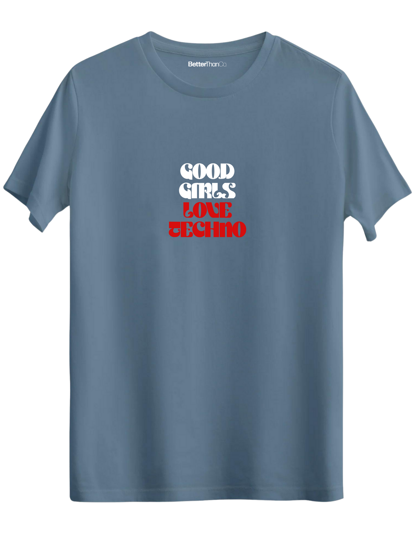 Techno Baskılı Bisiklet Yaka Regular T-shirt
