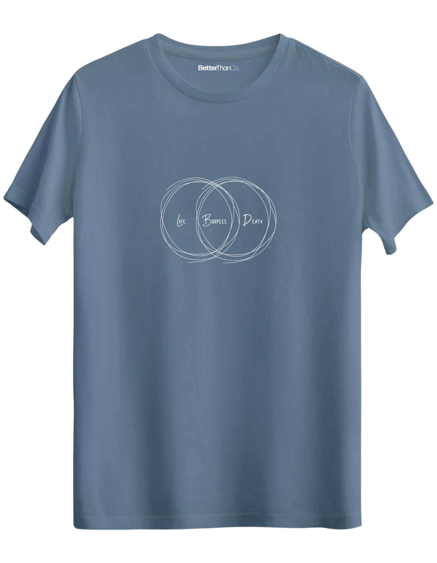 Burpees Baskılı Bisiklet Yaka Regular T-shirt