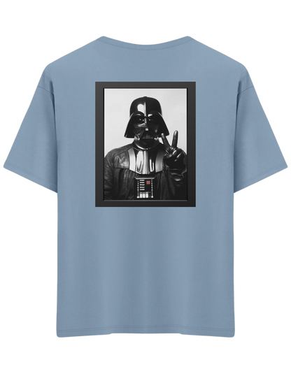 Master Of Peace Baskılı Bisiklet Yaka Oversize T-shirt