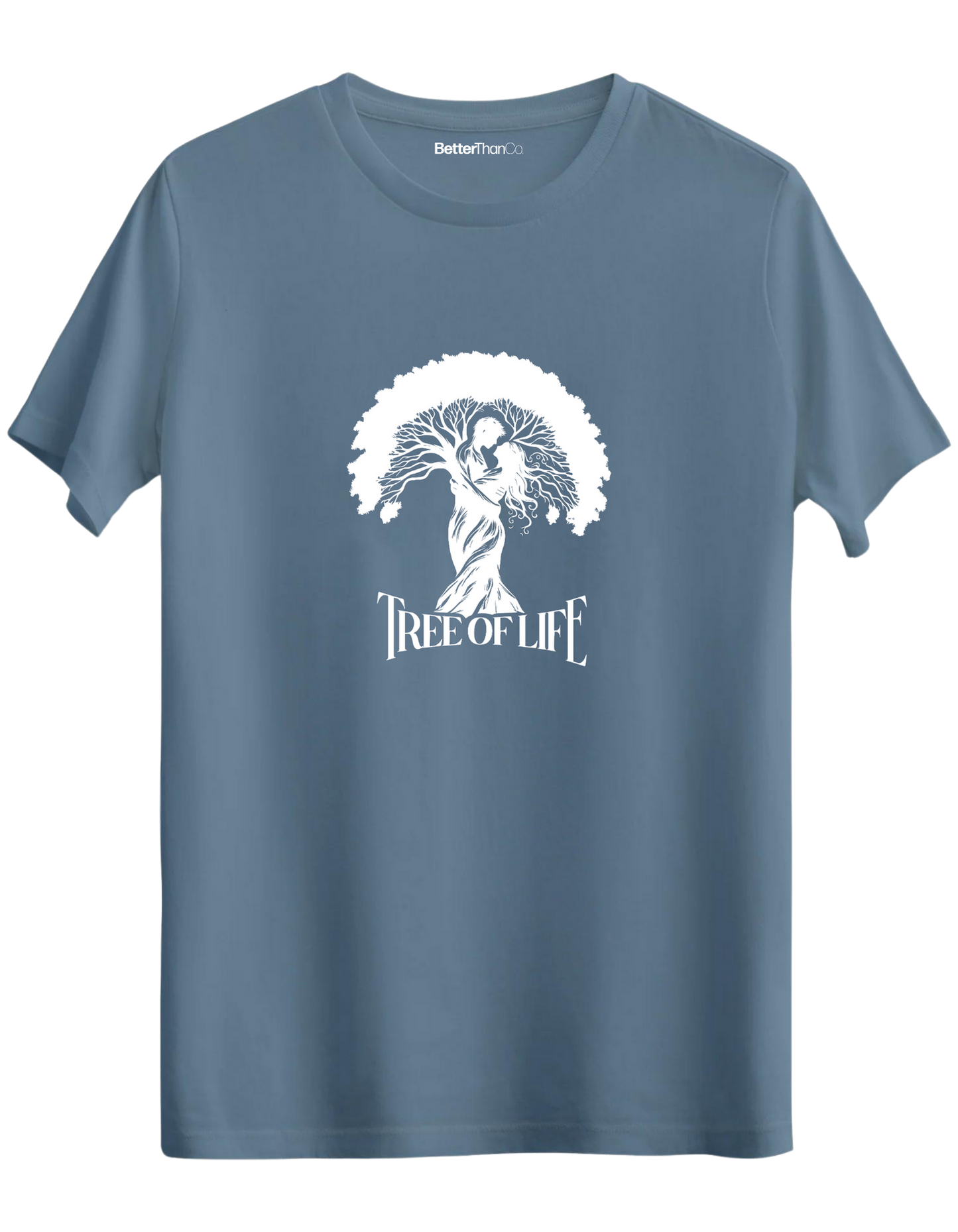 Tree Of Life Baskılı Bisiklet Yaka Regular T-shirt