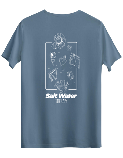 Salt Water Baskılı Bisiklet Yaka Regular T-shirt