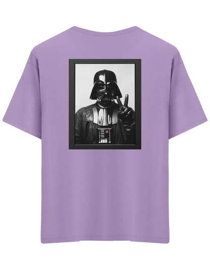 Master Of Peace Baskılı Bisiklet Yaka Oversize T-shirt